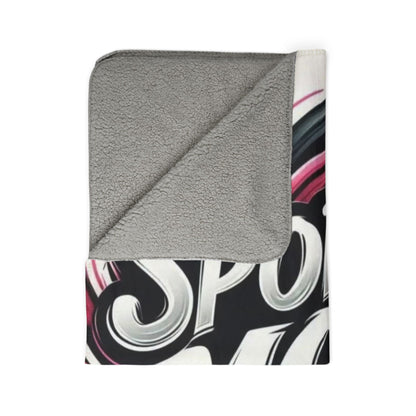 Sports Mom Sherpa Blanket — Cozy Fleece Throw for Game Days & Mom Gifts