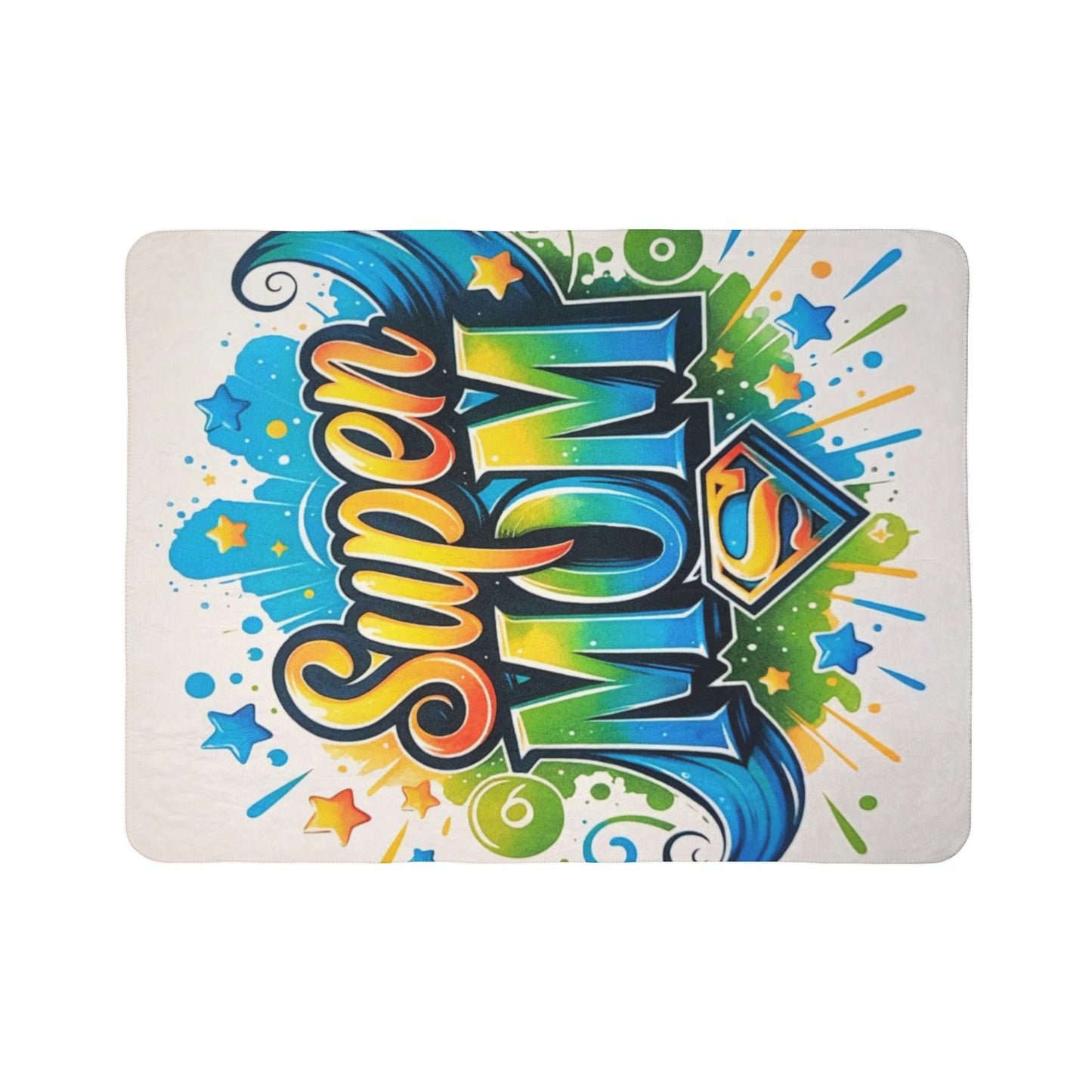 Super Mom Fleece Sherpa Blanket