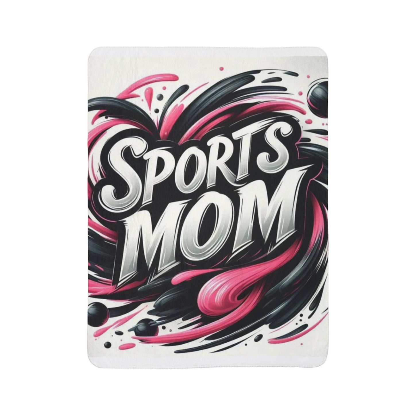 Sports Mom Sherpa Blanket — Cozy Fleece Throw for Game Days & Mom Gifts
