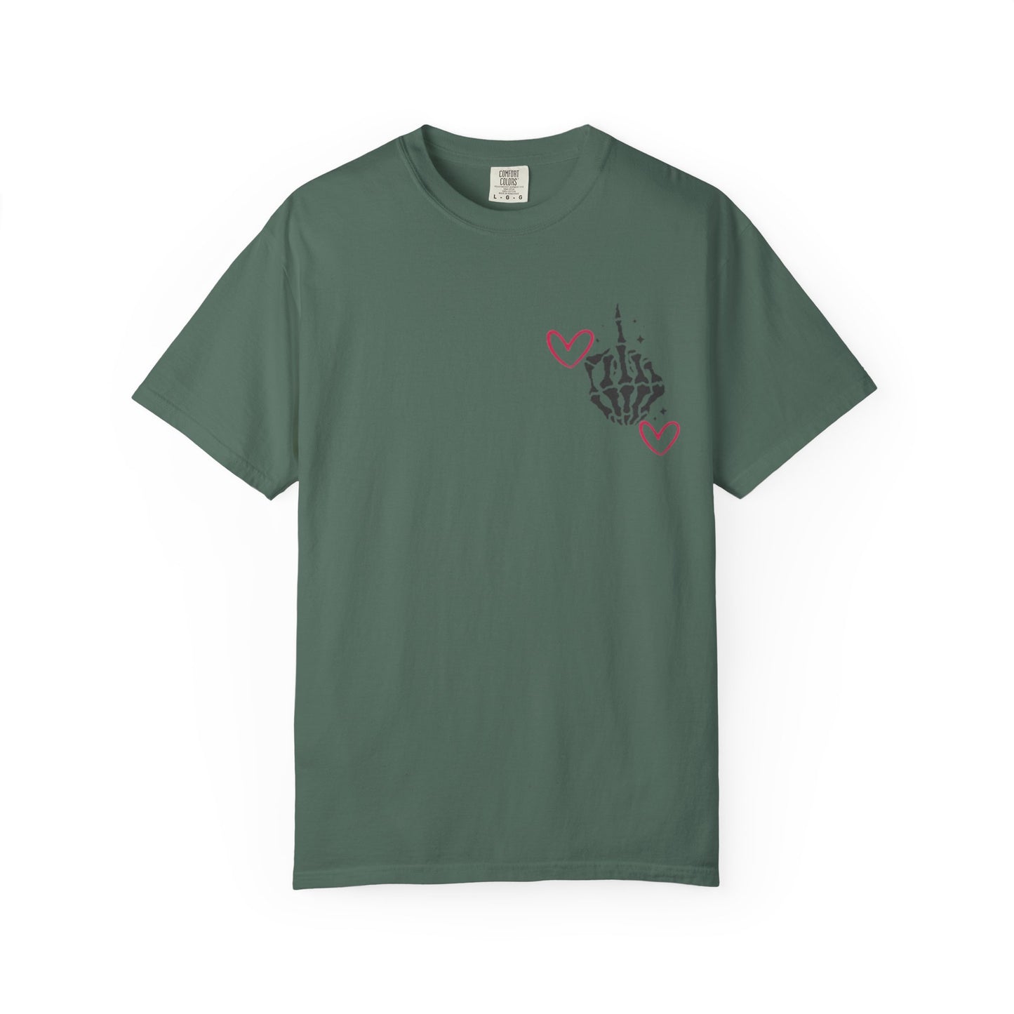 Graphic T-Shirt — "If You Think I'm a Bitch" Skeleton Hand Design