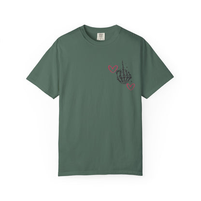 Graphic T-Shirt — "If You Think I'm a Bitch" Skeleton Hand Design