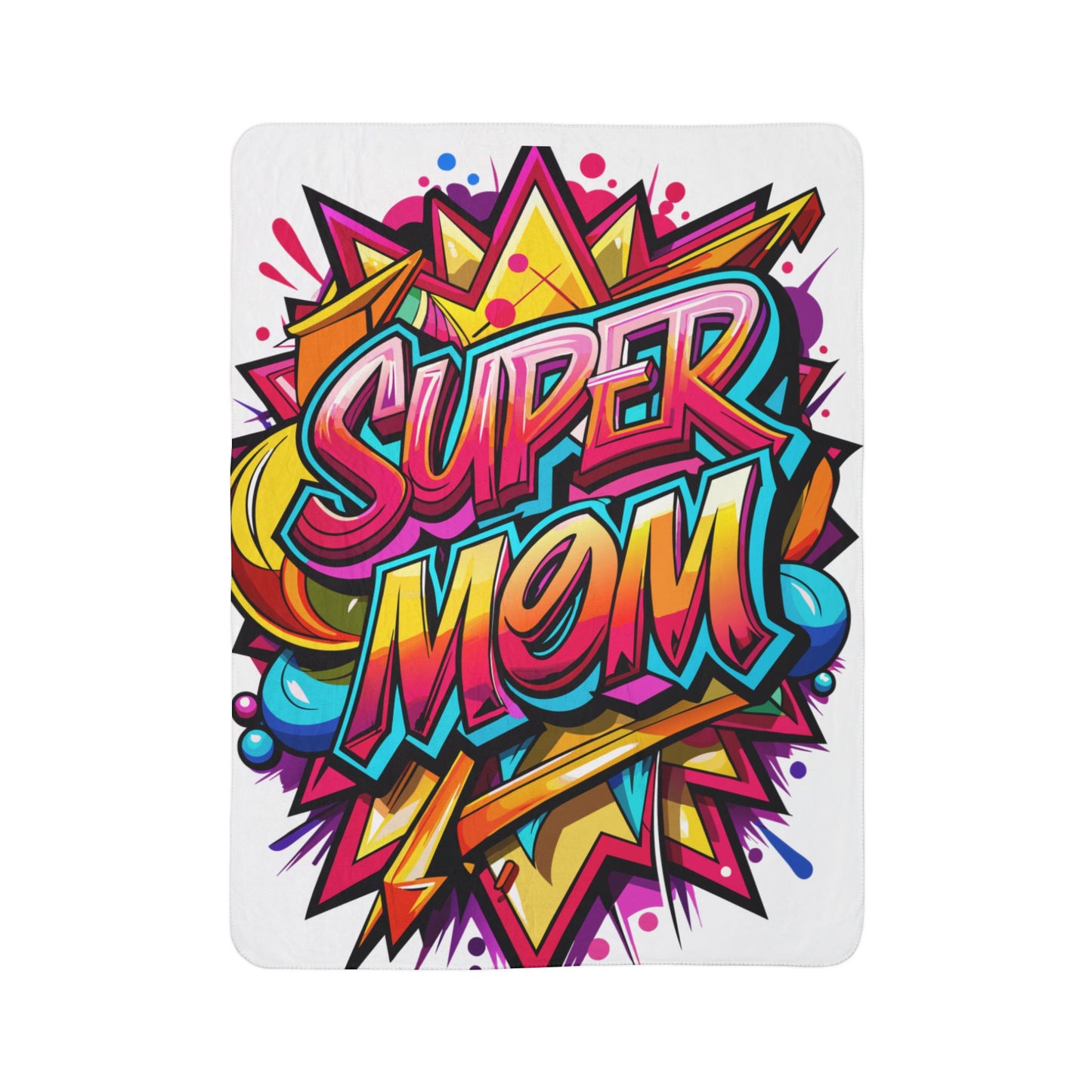 Super Mom Fleece Sherpa Blanket