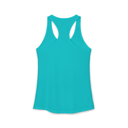 (Colors)bull-flowers--Women's Ideal Racerback Tank