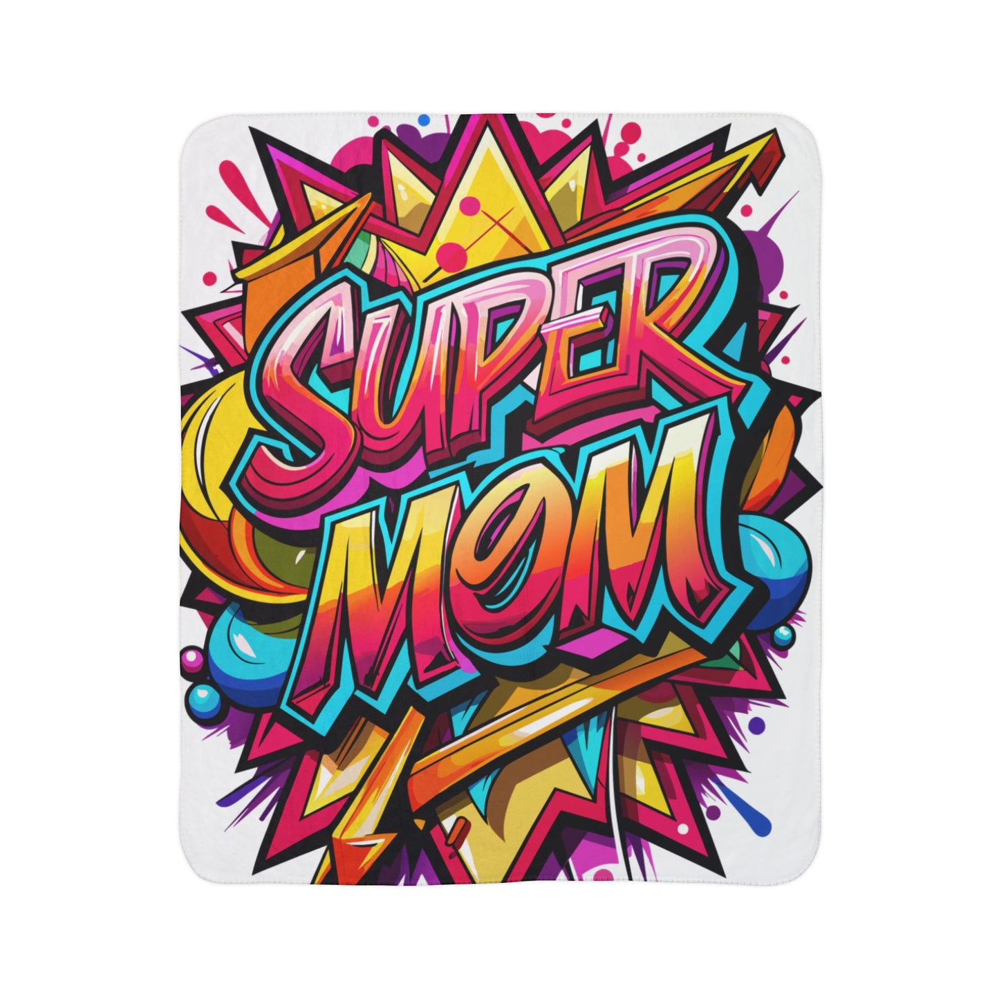 Super Mom Fleece Sherpa Blanket