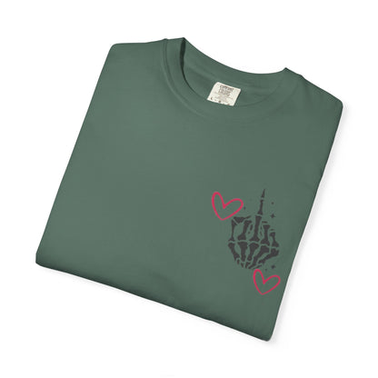Graphic T-Shirt — "If You Think I'm a Bitch" Skeleton Hand Design