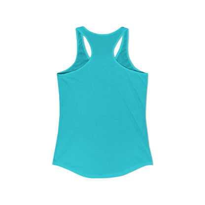 (Colors)bull-flowers--Women's Ideal Racerback Tank