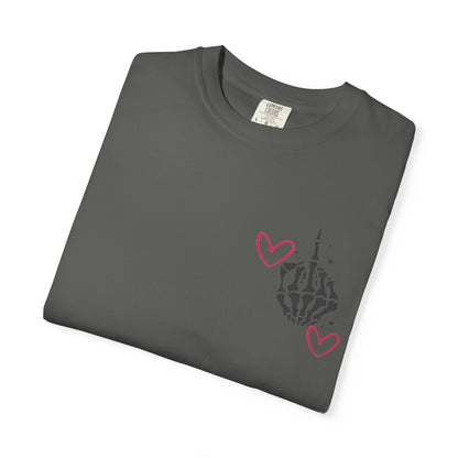 Graphic T-Shirt — "If You Think I'm a Bitch" Skeleton Hand Design