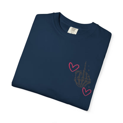 Graphic T-Shirt — "If You Think I'm a Bitch" Skeleton Hand Design