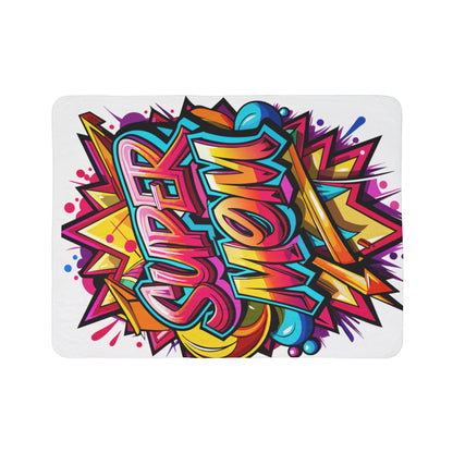 Super Mom Fleece Sherpa Blanket