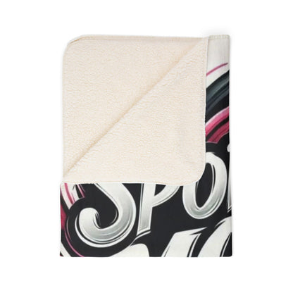 Sports Mom Sherpa Blanket — Cozy Fleece Throw for Game Days & Mom Gifts