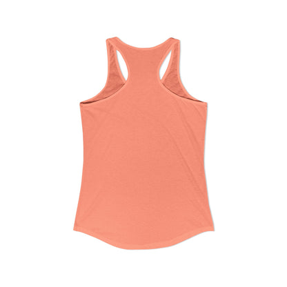 (Colors)bull-flowers--Women's Ideal Racerback Tank