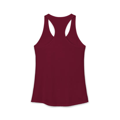 (Colors)bull-flowers--Women's Ideal Racerback Tank