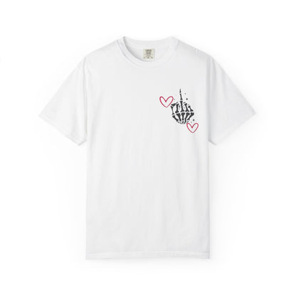 Graphic T-Shirt — "If You Think I'm a Bitch" Skeleton Hand Design