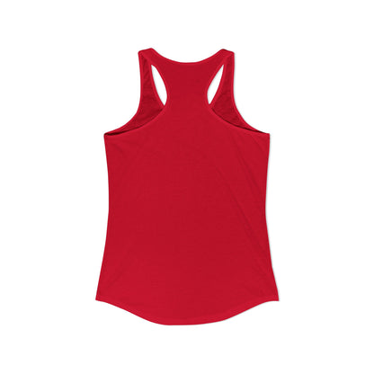 (Colors)bull-flowers--Women's Ideal Racerback Tank
