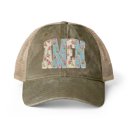 (Colors) AMEN-- Mesh-Back Cap