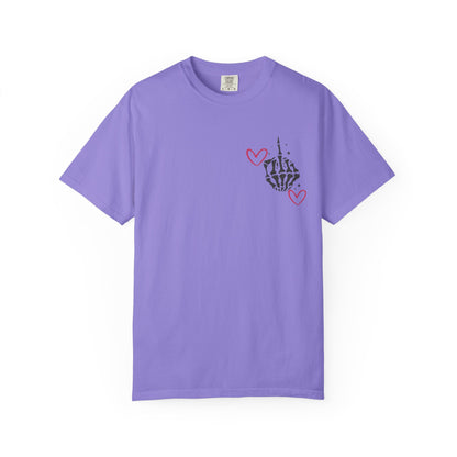 Graphic T-Shirt — "If You Think I'm a Bitch" Skeleton Hand Design