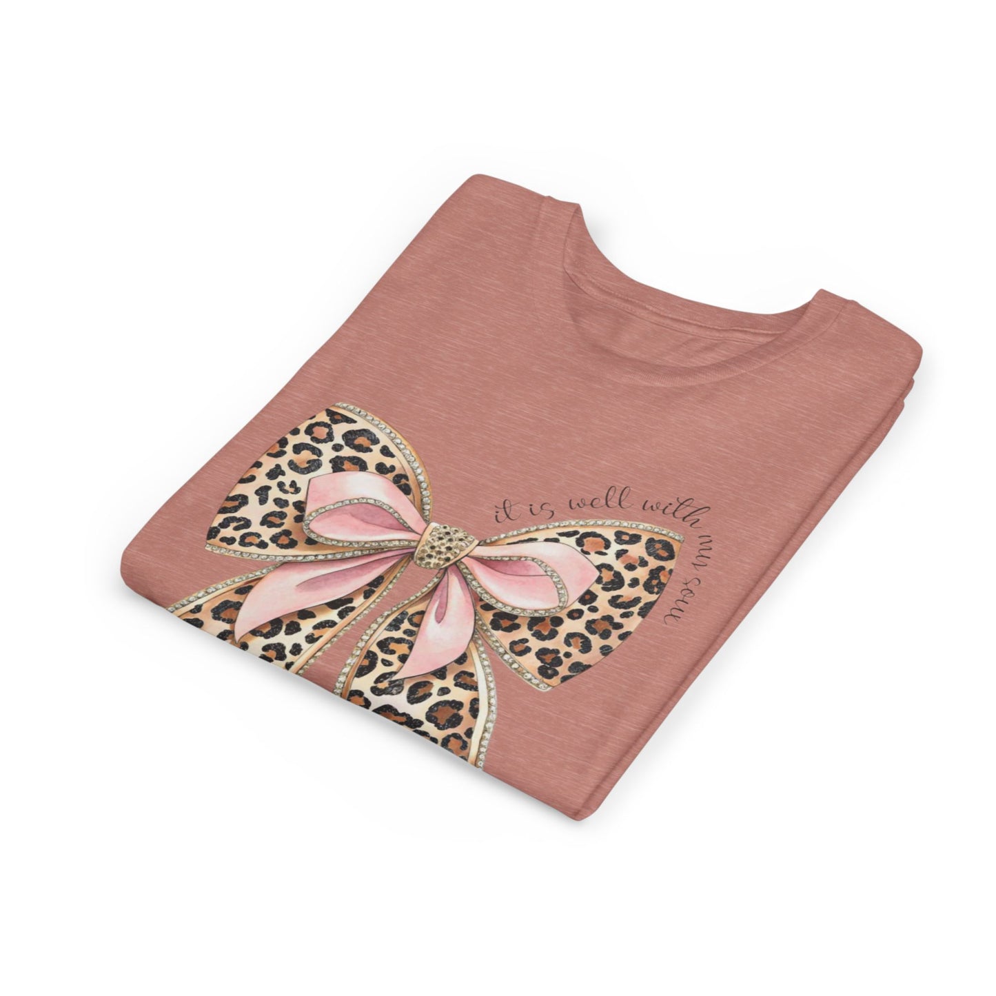 Pink Bow T-Shirt Girls---