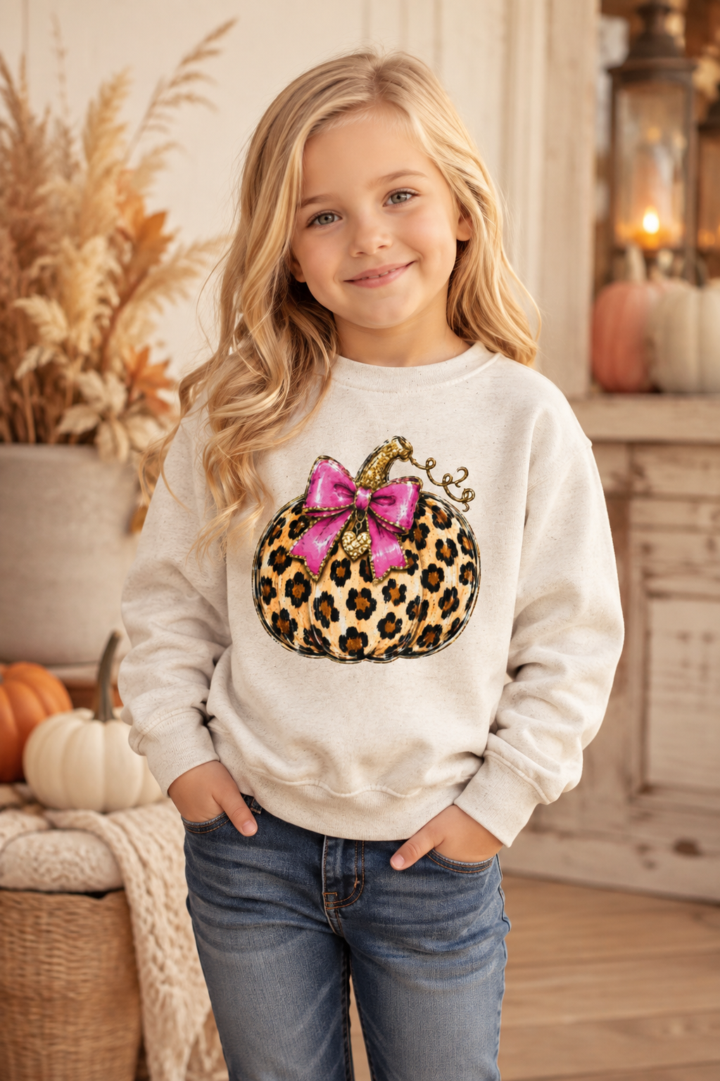 Leopard Pumpkin Crewneck