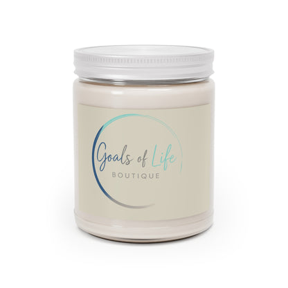 Goals of Life Boutique Scented Soy Candle — 9oz White Lid Aromatherapy Jar