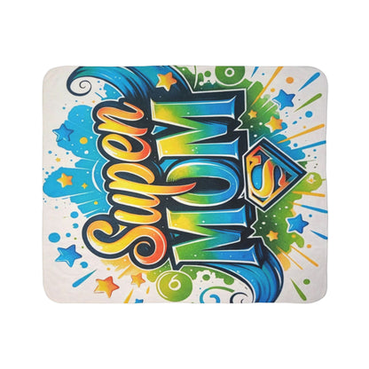 Super Mom Fleece Sherpa Blanket