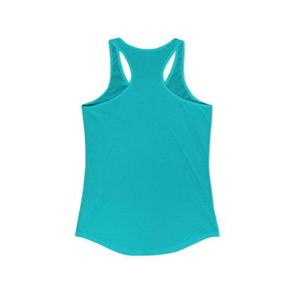 (Colors)bull-flowers--Women's Ideal Racerback Tank