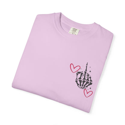 Graphic T-Shirt — "If You Think I'm a Bitch" Skeleton Hand Design