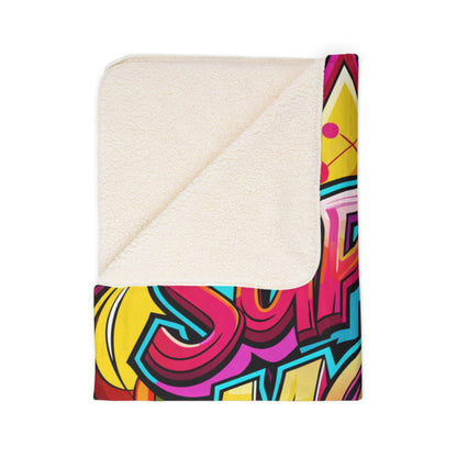 Super Mom Fleece Sherpa Blanket