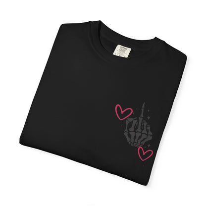 Graphic T-Shirt — "If You Think I'm a Bitch" Skeleton Hand Design