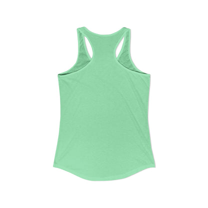 (Colors)bull-flowers--Women's Ideal Racerback Tank