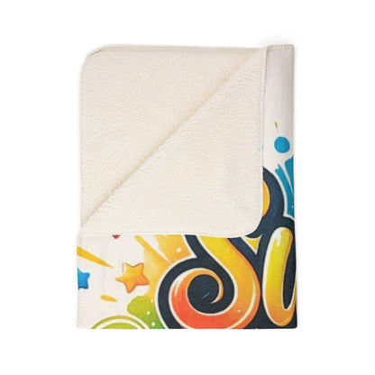 Super Mom Fleece Sherpa Blanket