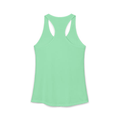 (Colors)bull-flowers--Women's Ideal Racerback Tank