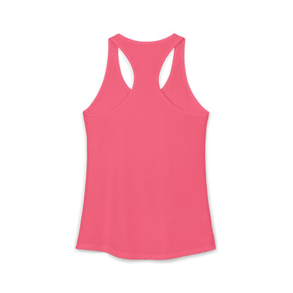 (Colors)bull-flowers--Women's Ideal Racerback Tank