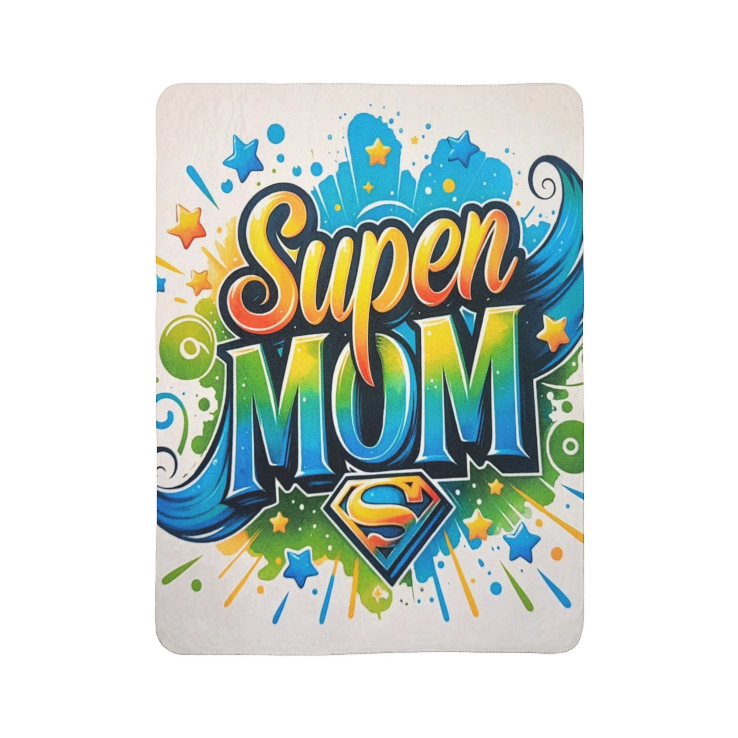 Super Mom Fleece Sherpa Blanket