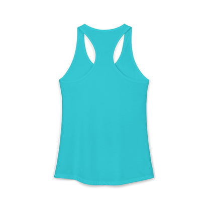 (Colors)bull-flowers--Women's Ideal Racerback Tank