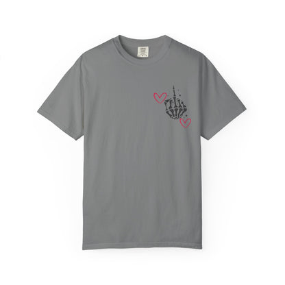 Graphic T-Shirt — "If You Think I'm a Bitch" Skeleton Hand Design