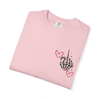 Graphic T-Shirt — "If You Think I'm a Bitch" Skeleton Hand Design