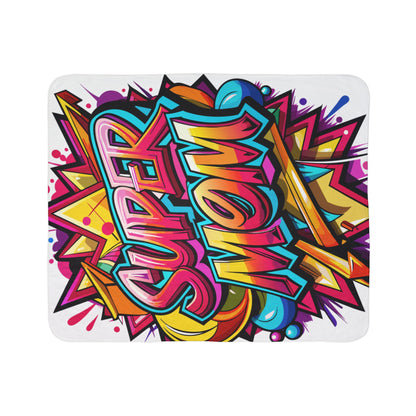 Super Mom Fleece Sherpa Blanket